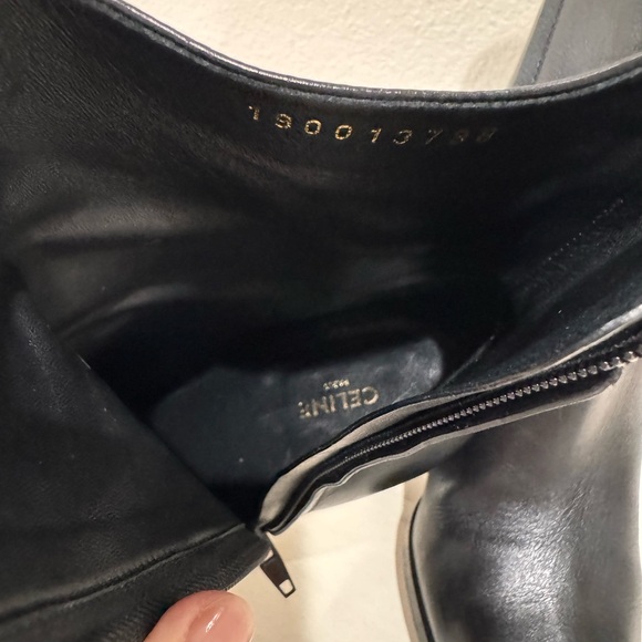 Celine Sleek Black Heeled Boots - Picture 5 of 13